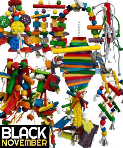 9 X Parrot Toy Pack - African Grey, Amazon, Eclectus, Cockatoo Etc - RRP £134.91 - Pack 3